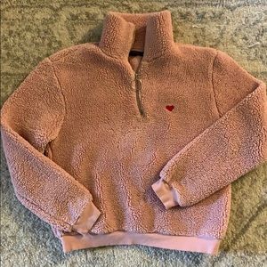 Top Shop Pink Sherpa Jacket